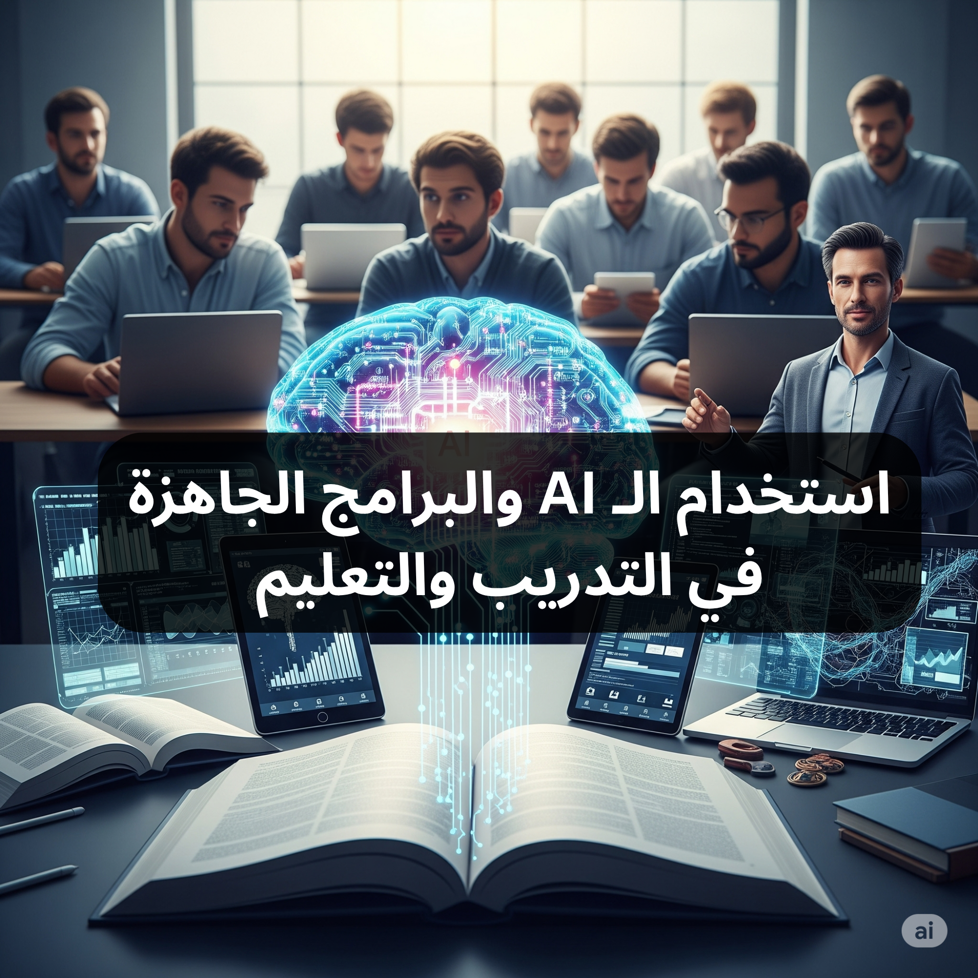 دورة تدريبية في استخدام أدوات الذكاء الاصطناعي والبرامج الرقمية في مجال التدريب والتعليم